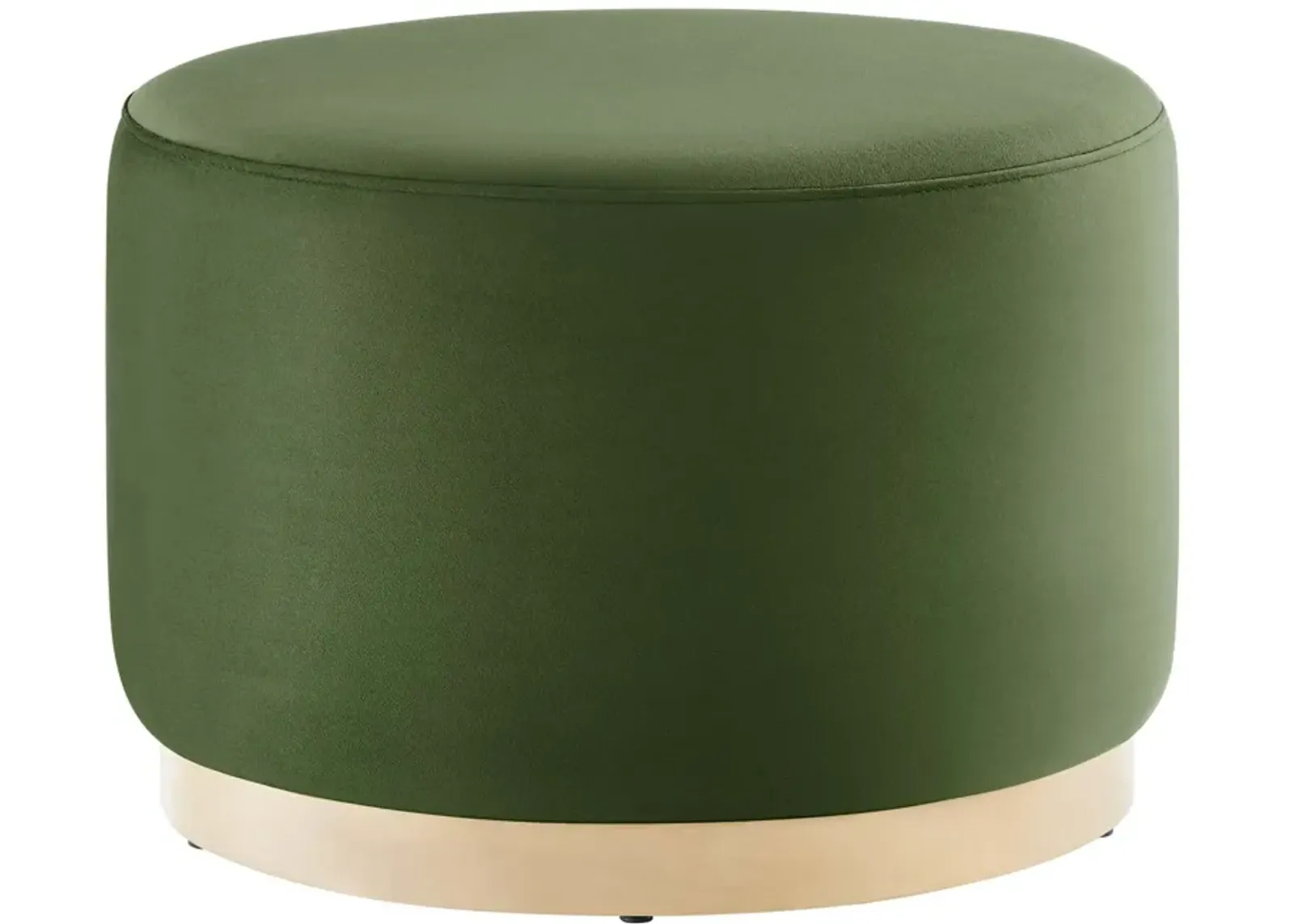 Tilden Large 23" Round Performance Velvet Upholstered Ottoman