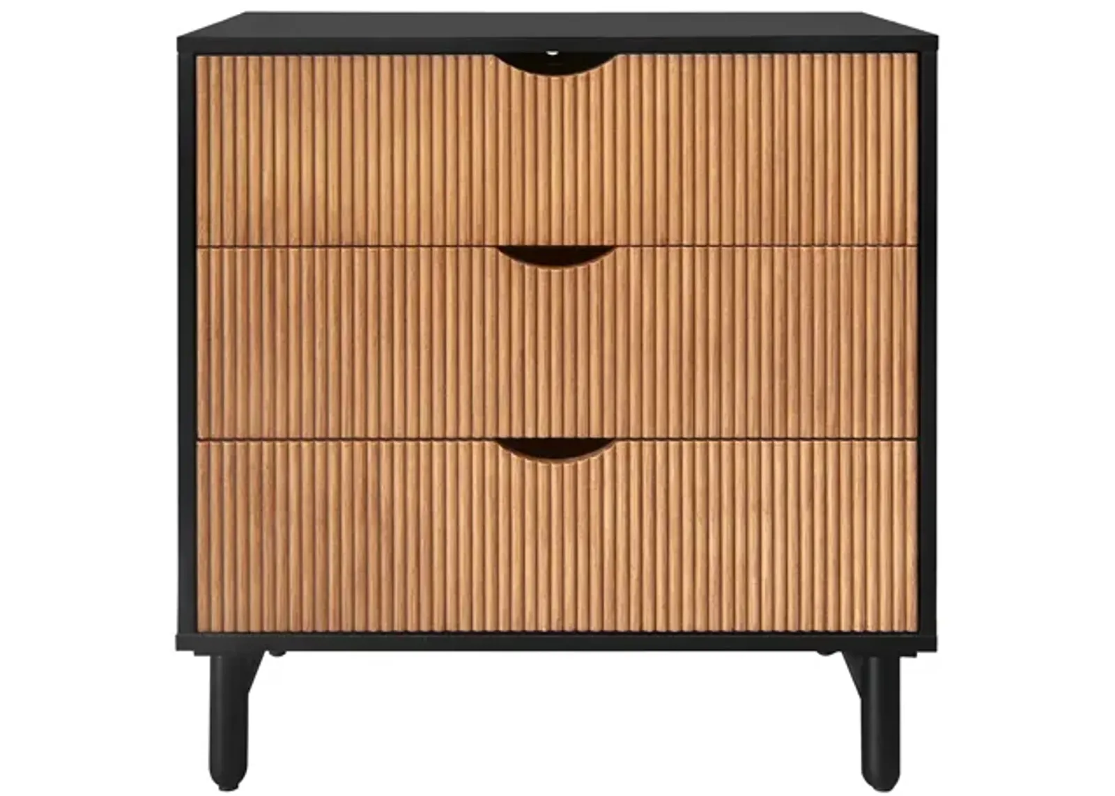 MONDAWE 3 Drawer Cabinet,handle-free Cabinet Suitable for Bedroom, Living Room, Study, Dining Room