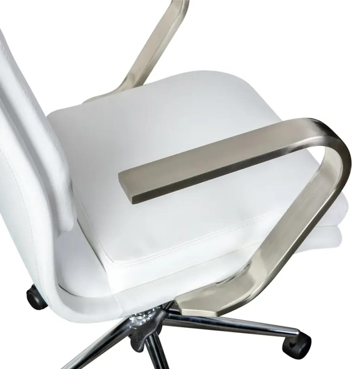 James Mid-Back Designer Executive Office Chair with Base and Arms