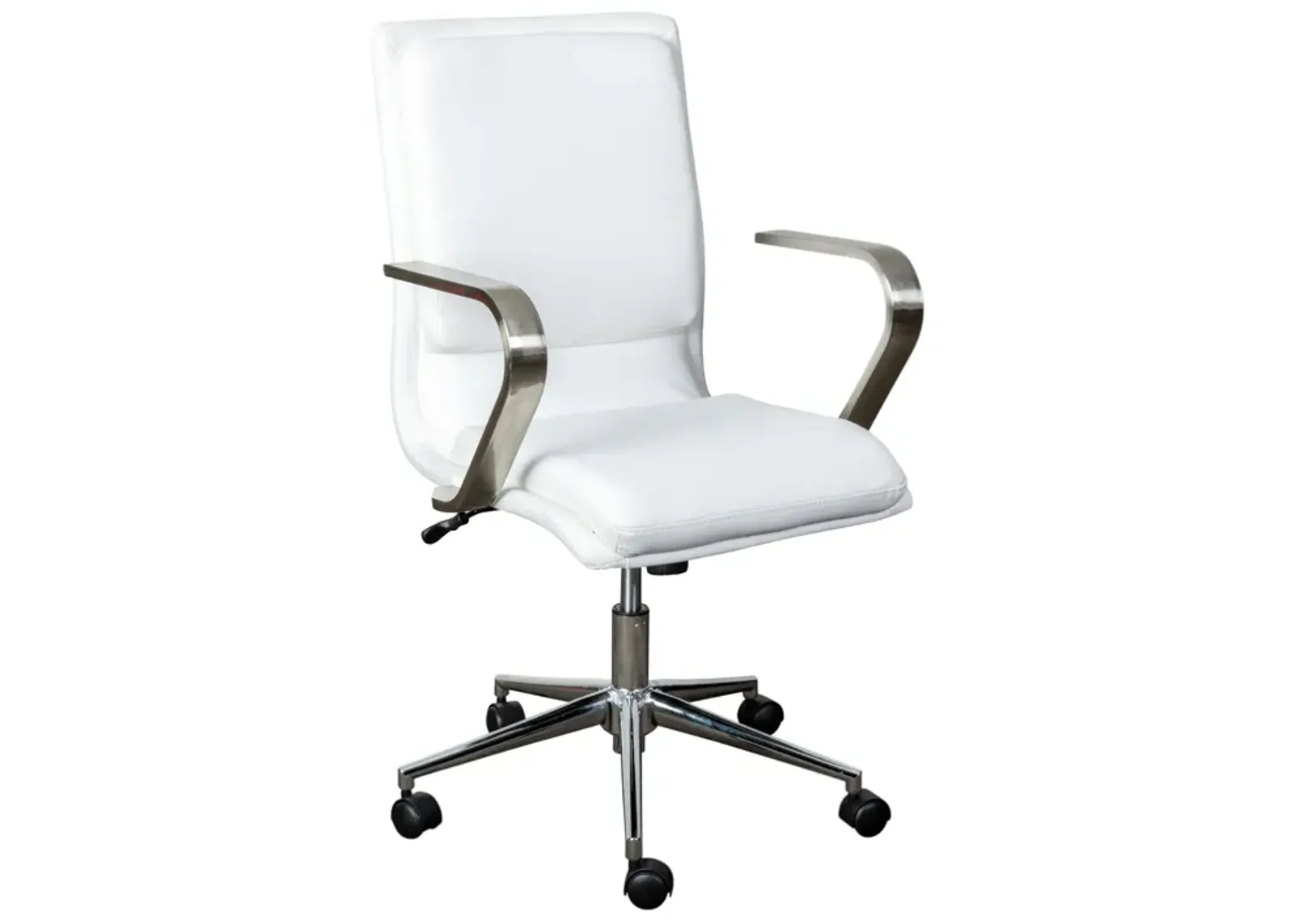 James Mid-Back Designer Executive Office Chair with Base and Arms