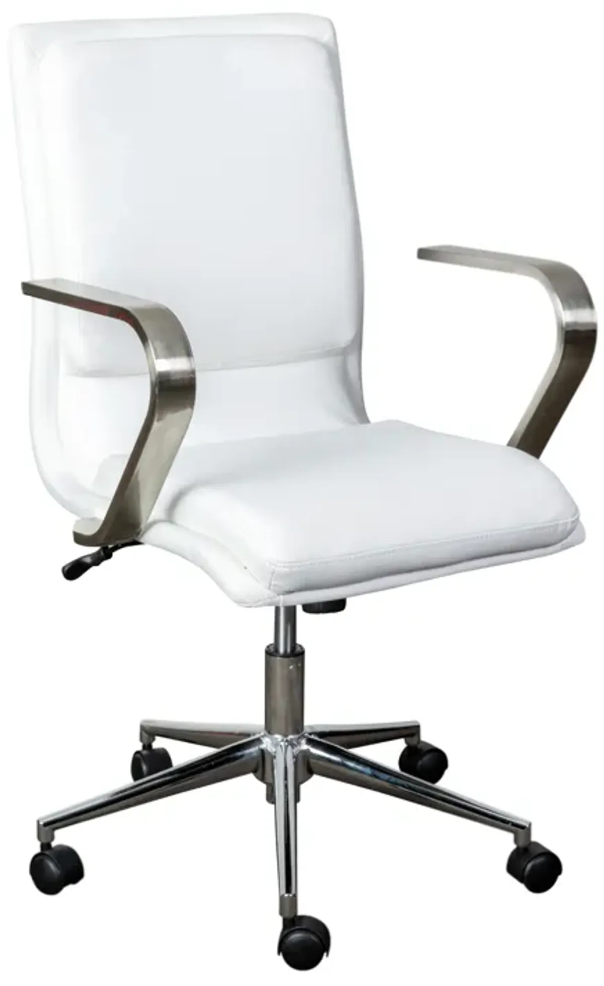 James Mid-Back Designer Executive Office Chair with Base and Arms