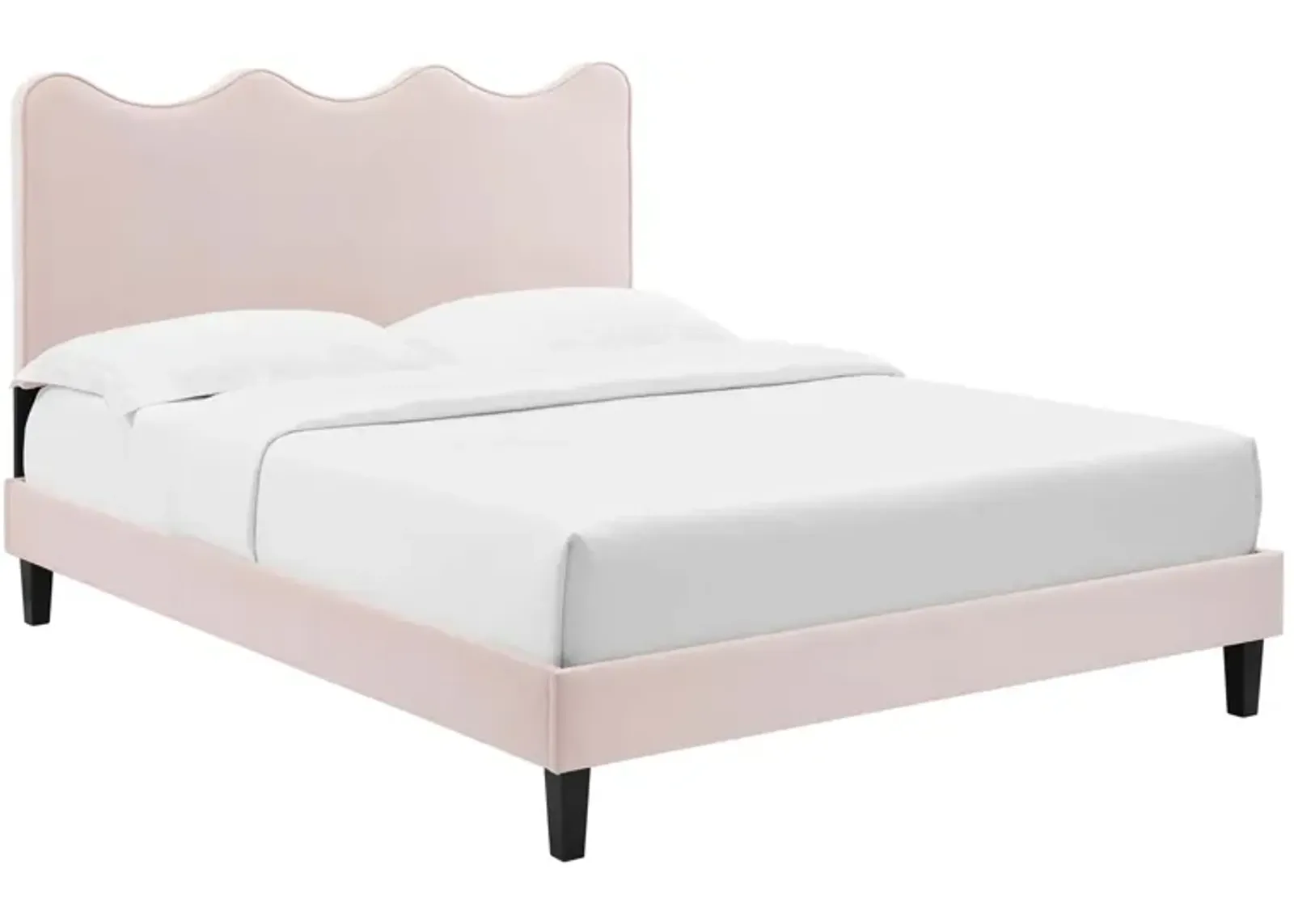 Modway - Current Performance Velvet Twin Platform Bed