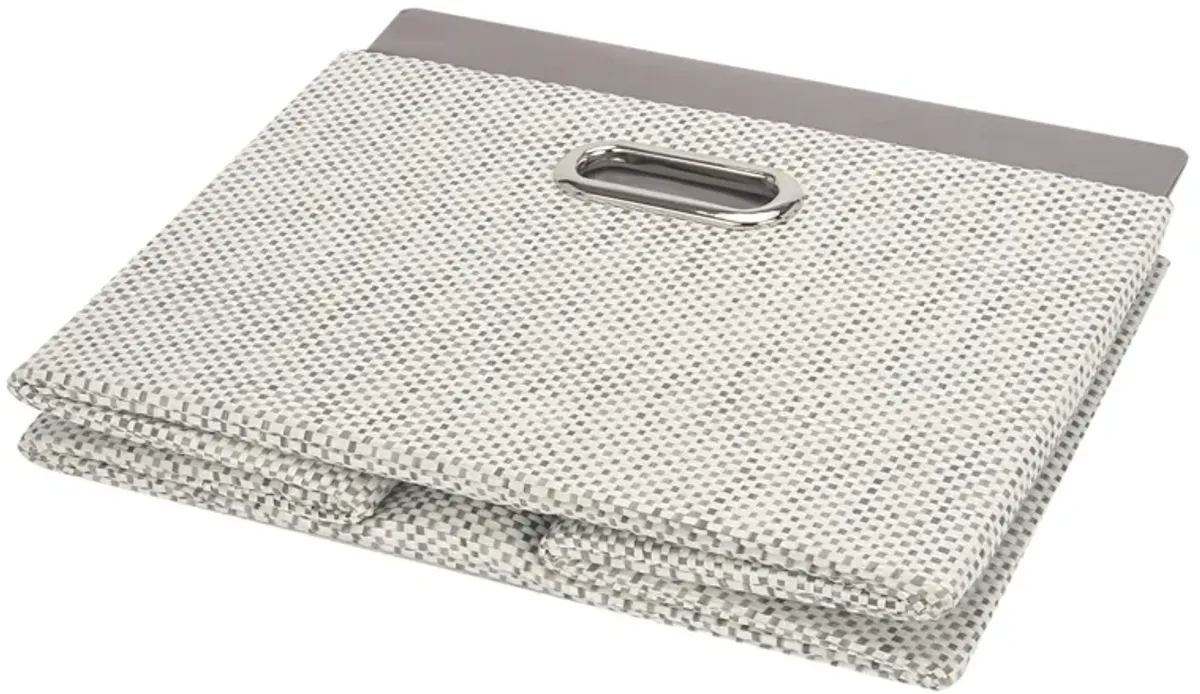 Lambs & Ivy Gray Foldable/Collapsible Storage Bin/Basket Organizer with Handles