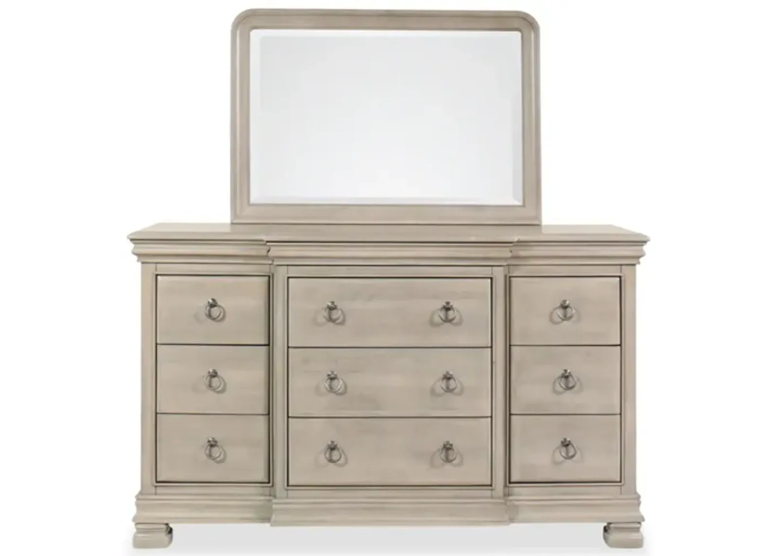 Lexorne 9 Drawer Dresser with Mirror