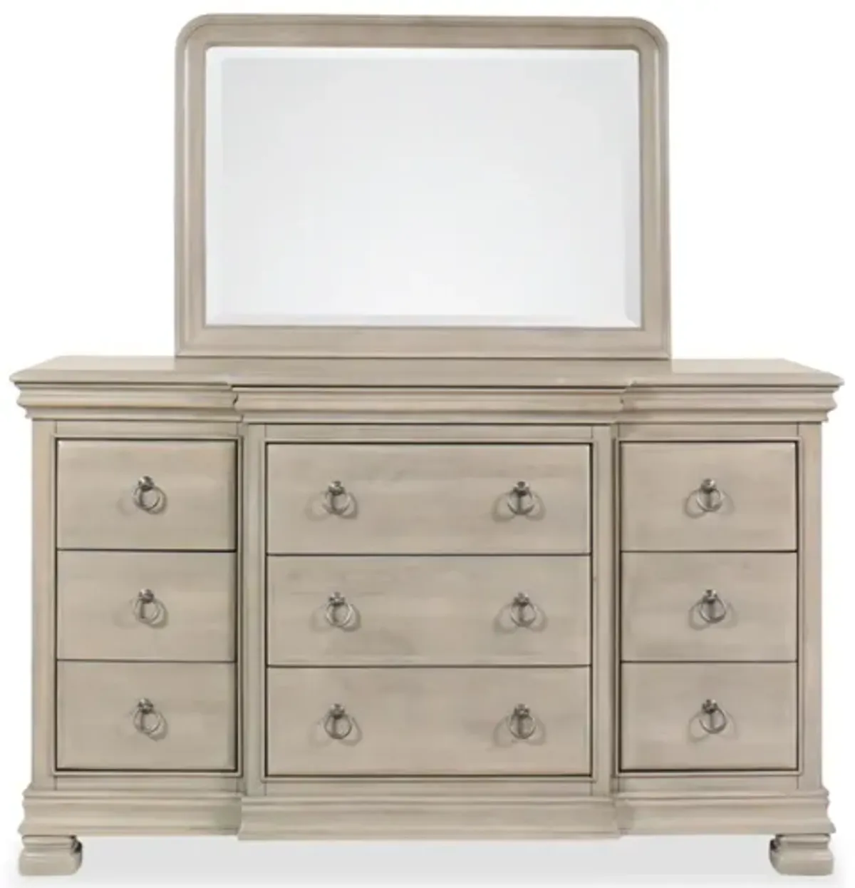 Lexorne 9 Drawer Dresser with Mirror