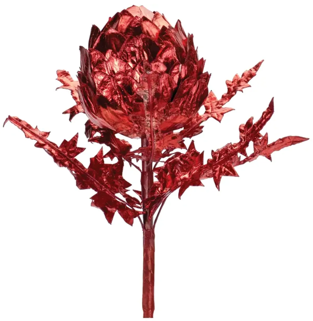 Metallic Artichoke Artificial Flower Stem for Stylish Home Décor and Arrangements (Set of 2)