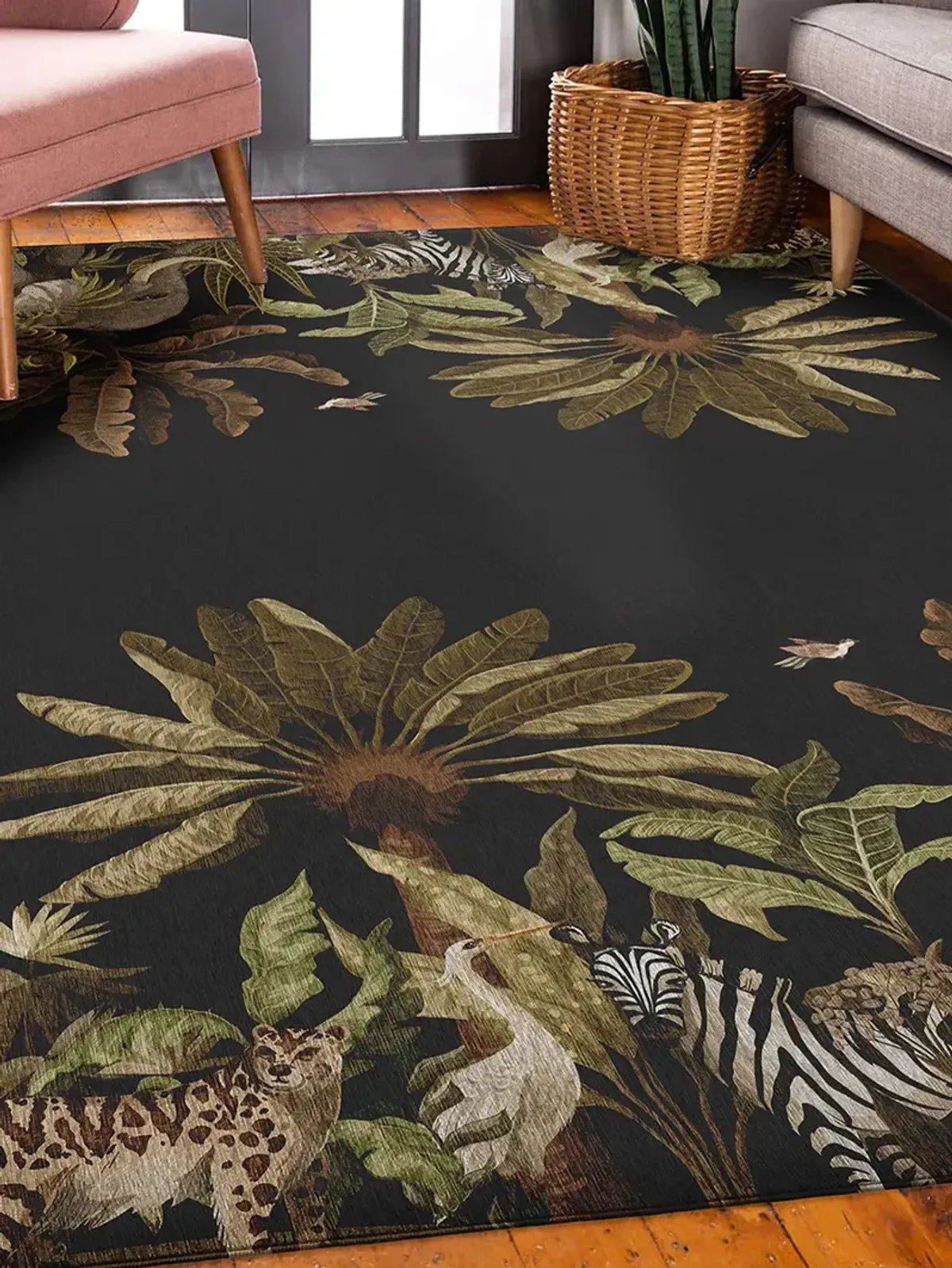 Tropics TC8 Black 9' x 12' Rug