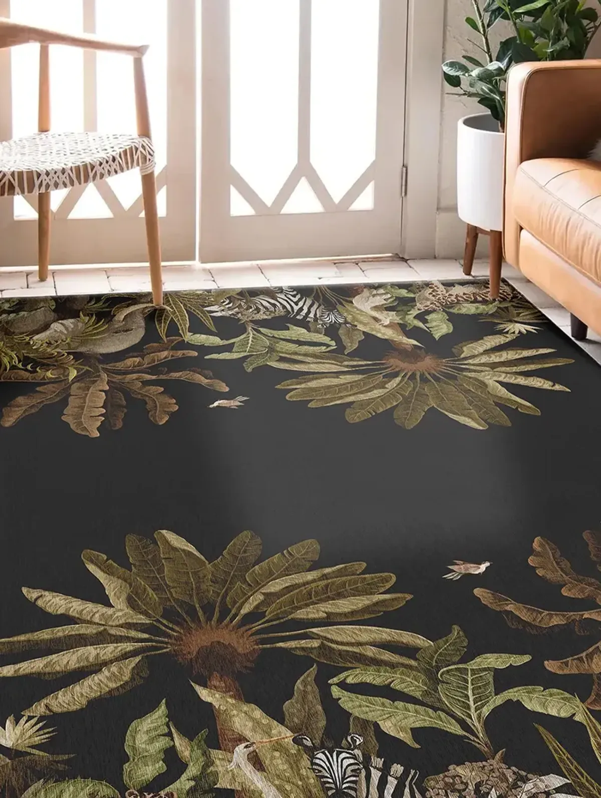 Tropics TC8 Black 9' x 12' Rug