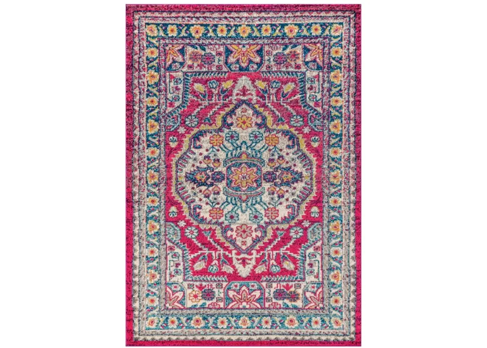 Kristina Bohemian Flair Boho Vintage Medallion Area Rug