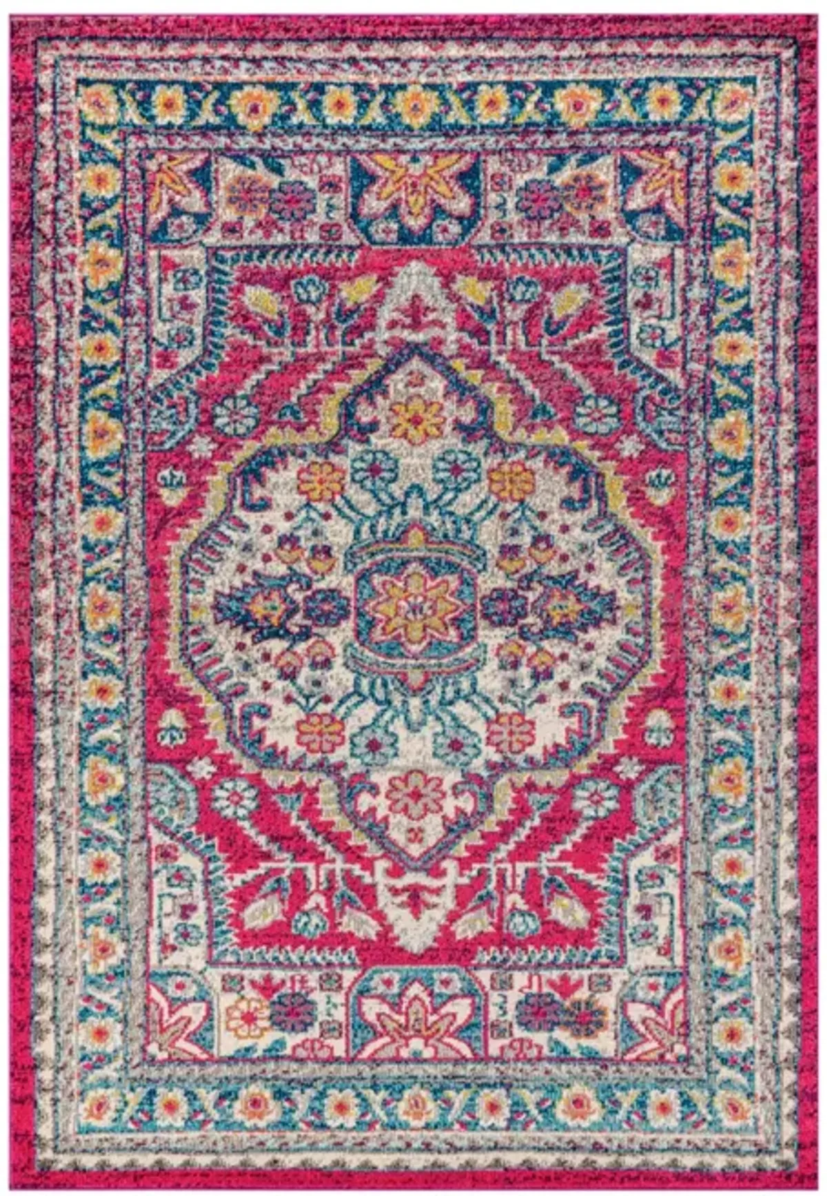 Kristina Bohemian Flair Boho Vintage Medallion Area Rug