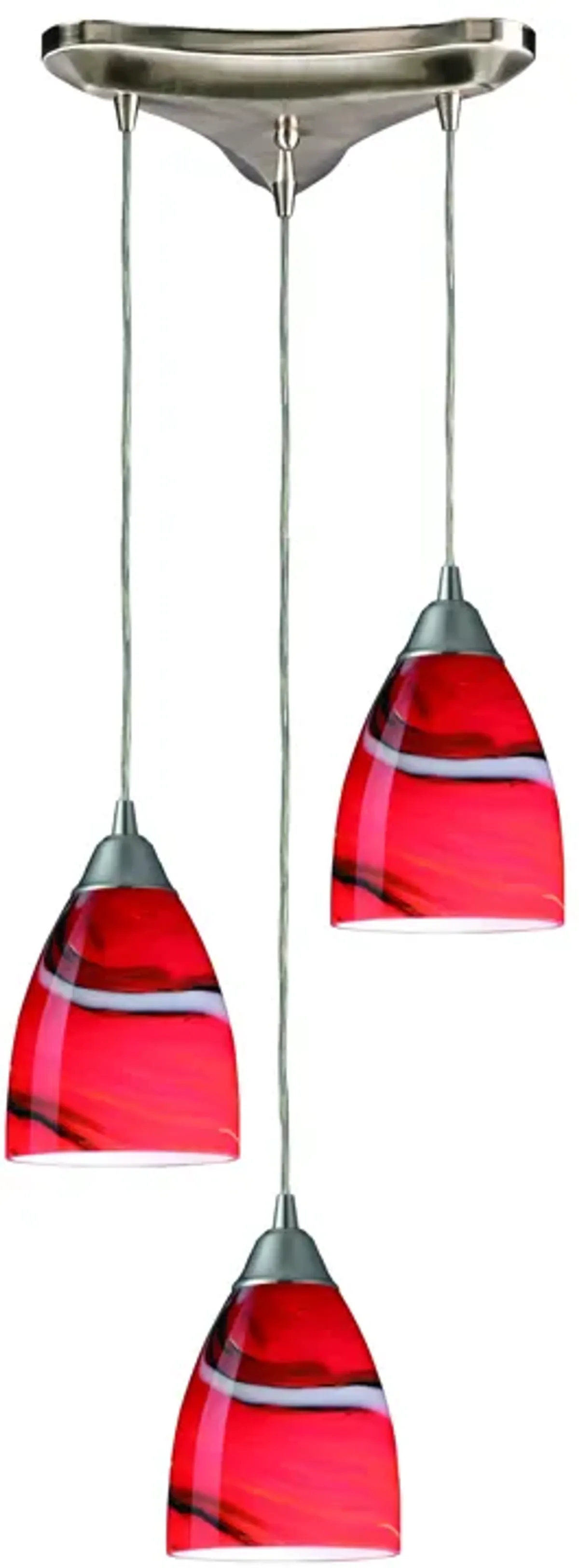 Pierra Mini Red Triangular Pendant