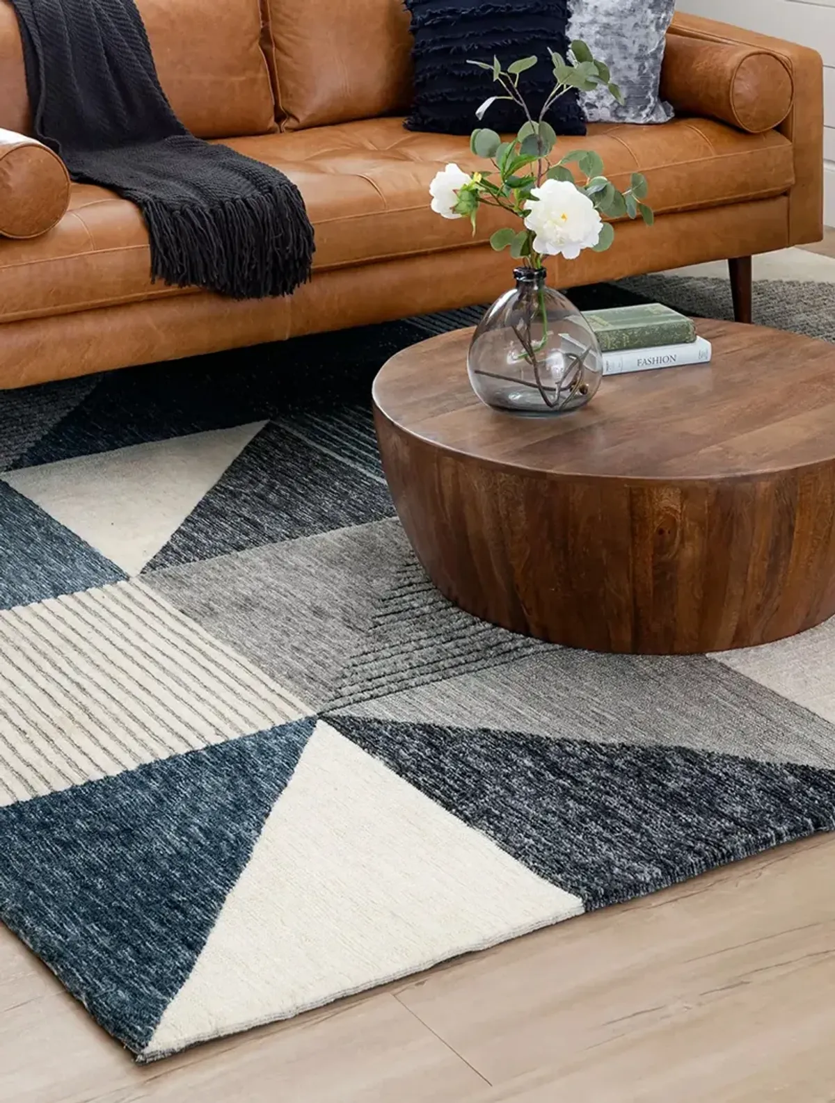 Bowen By Drew & Jonathan Home Oblique Blue 9' 6" X 12' 11" Rug