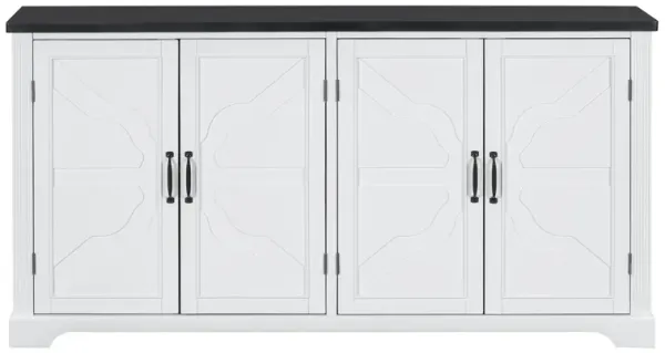 Merax American Country Style Wooden Sideboard Cabinet