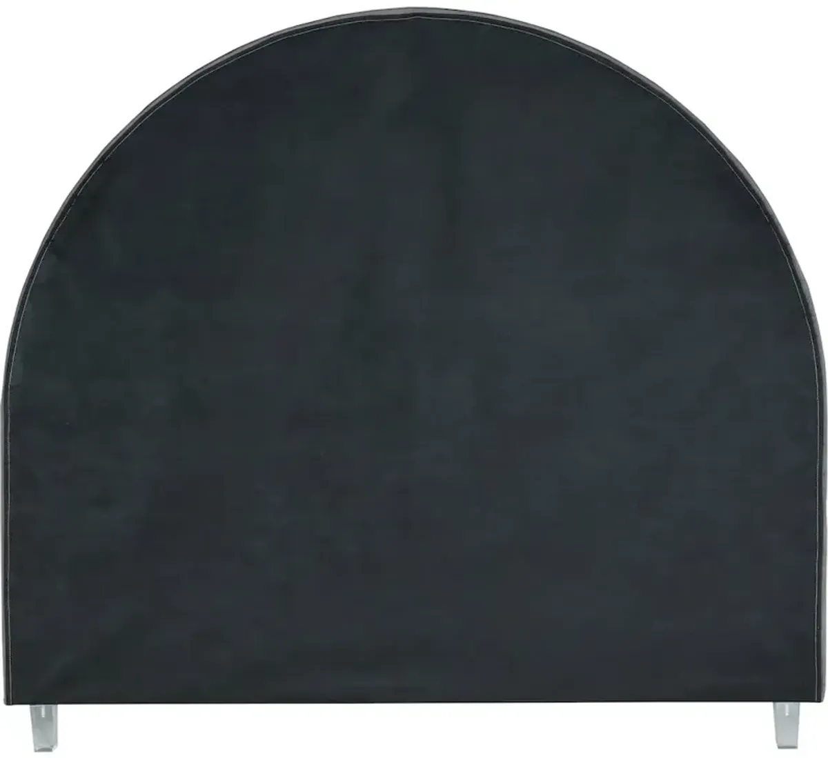 Meridian Furniture Rainbow Grey Velvet King Bed