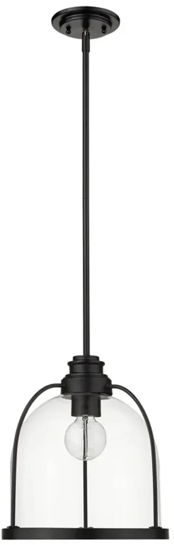 Hivvago Stanton 1-Light Matte Black Pendant