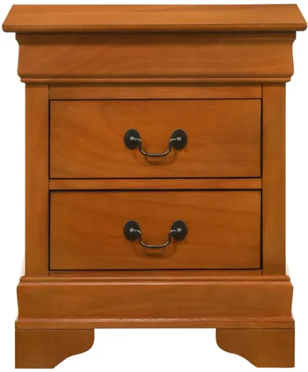 Louis Philippe 2-Drawer Nightstand (24 in. H X 21 in. W X 16 in. D)