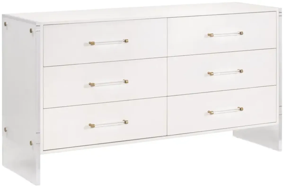 Sonia Shagreen 6-Drawer Double Dresser