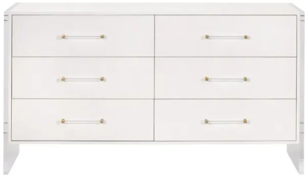 Sonia Shagreen 6-Drawer Double Dresser