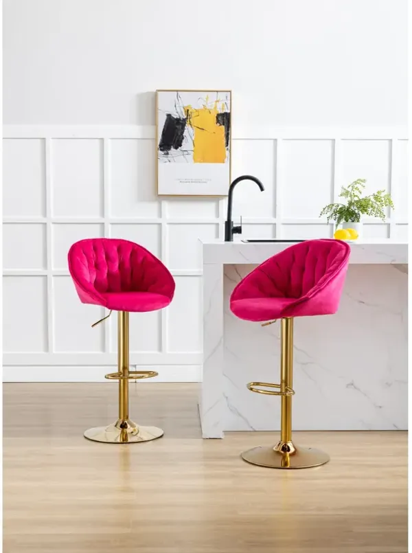 Swivel Bar Stools Set Of 2 Adjustable Counter Height Chairs With Footrest For Kitchen, Dining