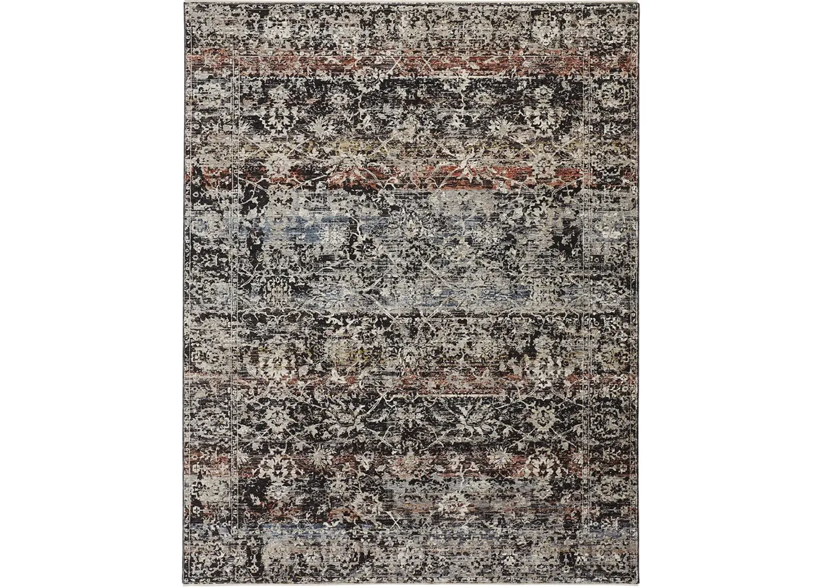 Caprio 3962F Gray/Black/Red 2' x 3'4" Rug