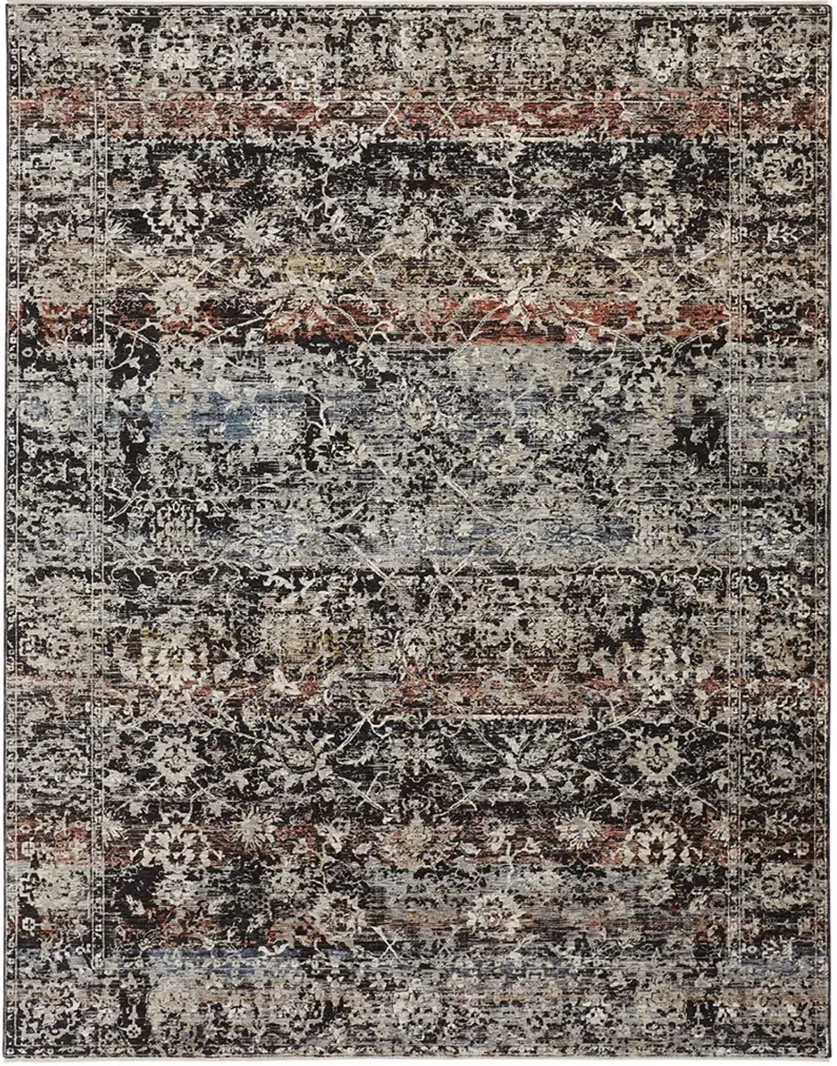 Caprio 3962F Gray/Black/Red 2' x 3'4" Rug