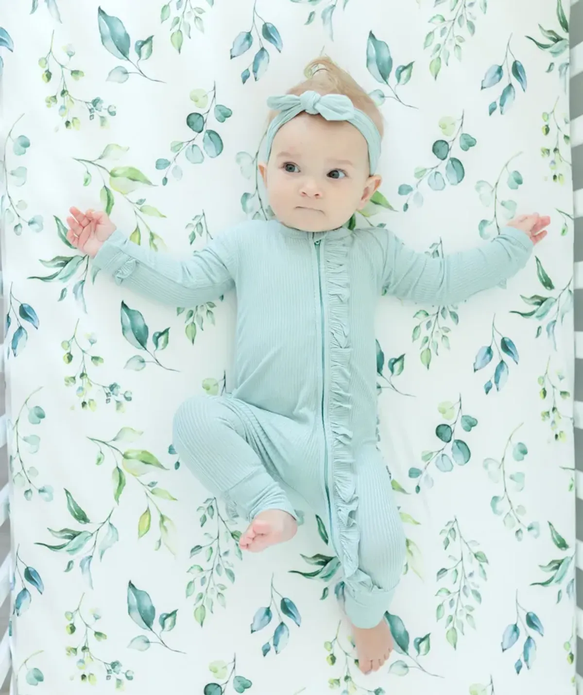 Super Soft Fitted Crib Sheet - Eucalyptus