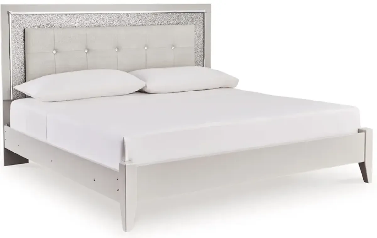 Zyniden King Upholstered Panel Bed