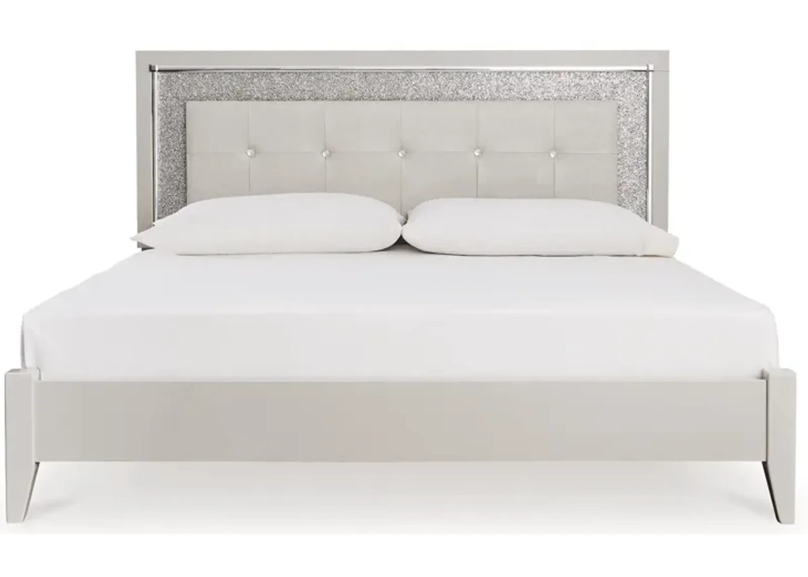 Zyniden King Upholstered Panel Bed