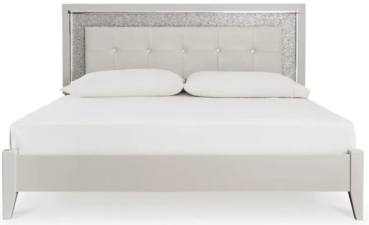 Zyniden King Upholstered Panel Bed