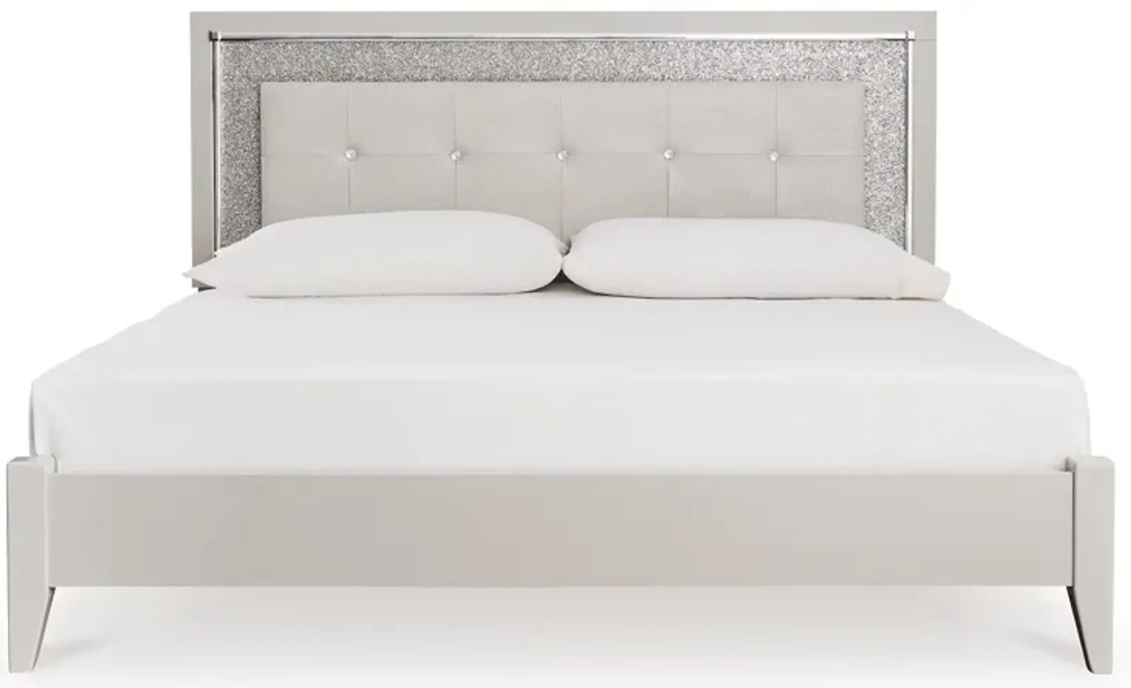 Zyniden King Upholstered Panel Bed