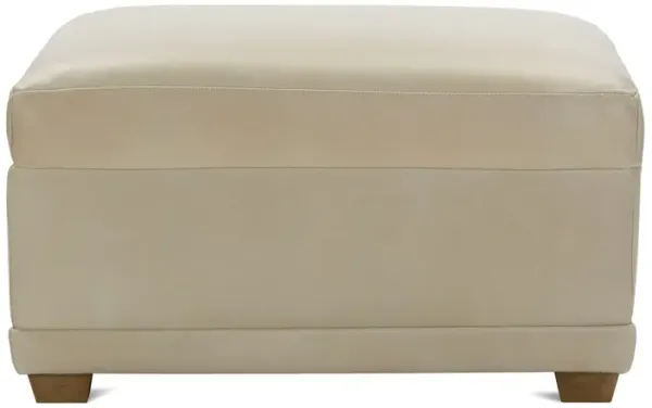 Sylvie Leather Ottoman