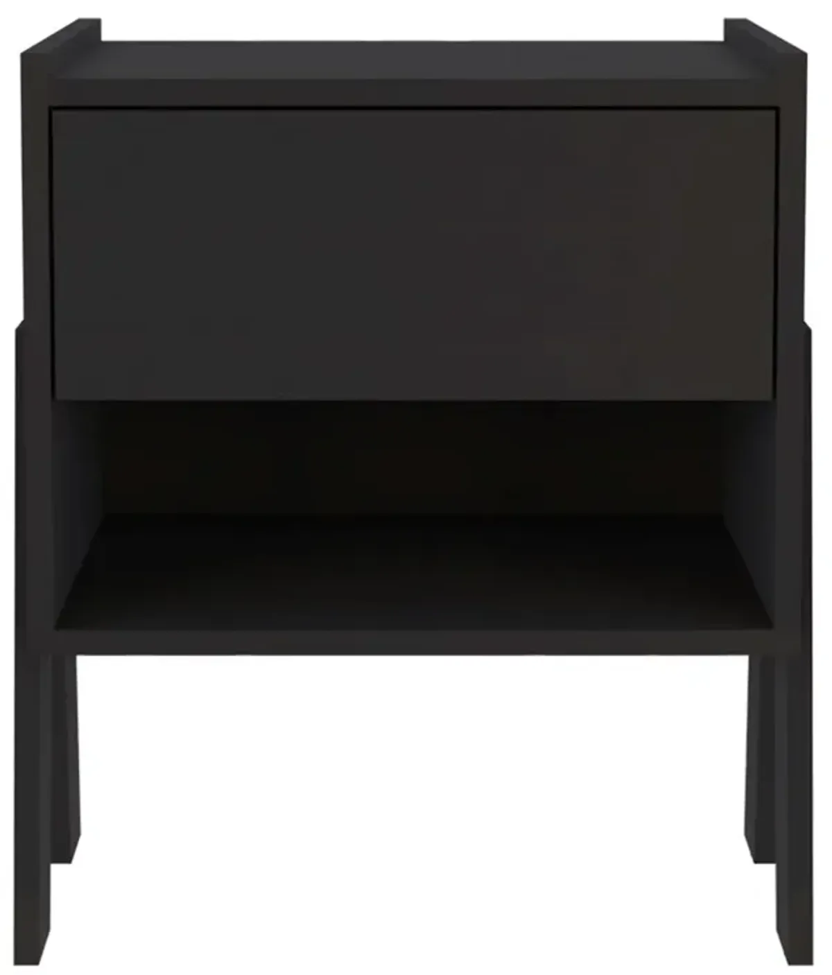 Nightstand Ferku, Bedroom, Black