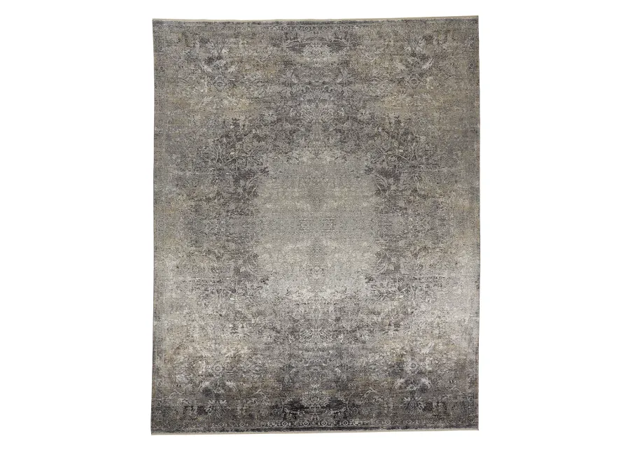 Sarrant 3964F Gray/Ivory/Tan 2'8" x 12' Rug