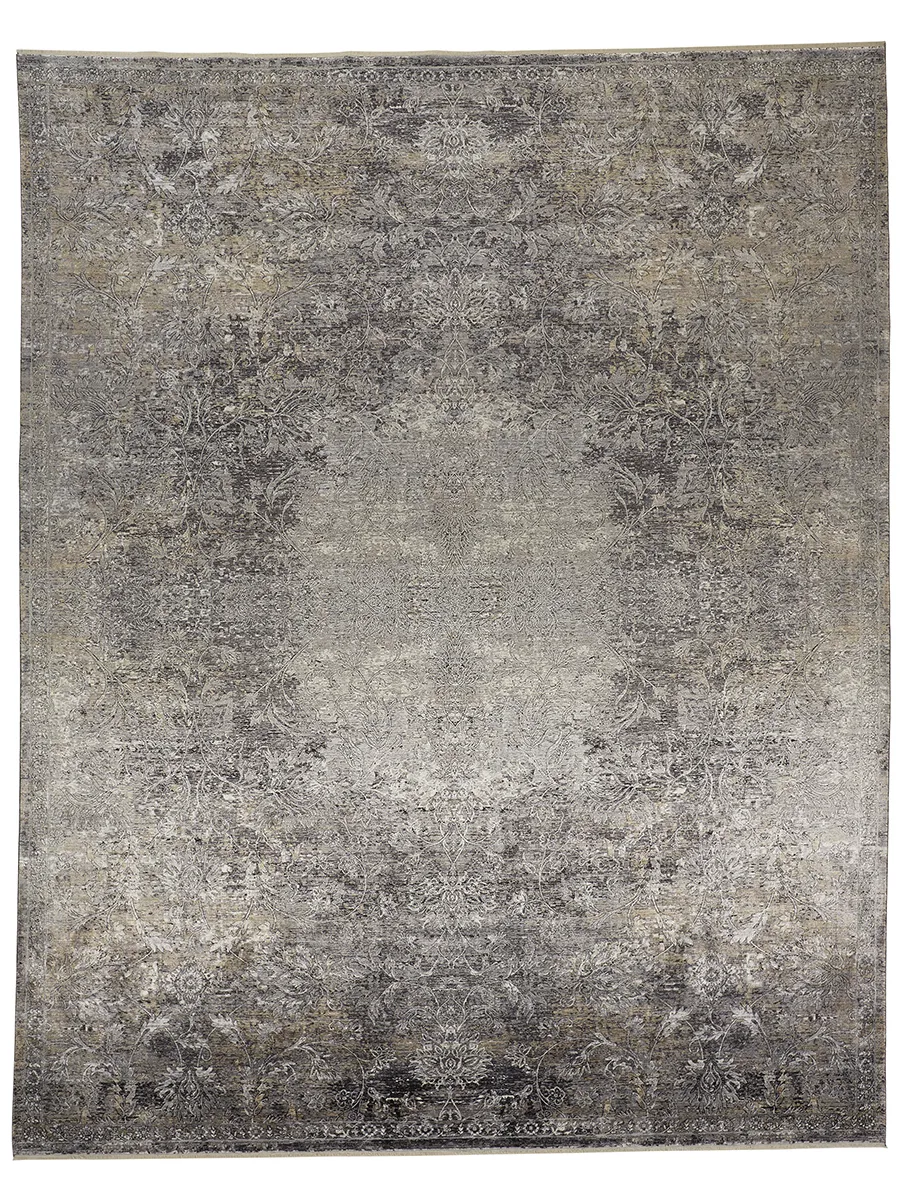 Sarrant 3964F Gray/Ivory/Tan 2'8" x 12' Rug