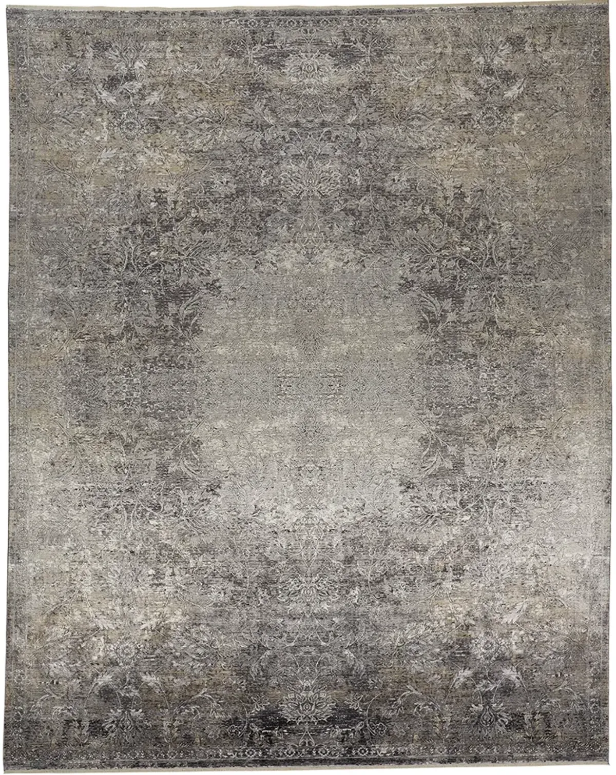 Sarrant 3964F Gray/Ivory/Tan 2'8" x 12' Rug