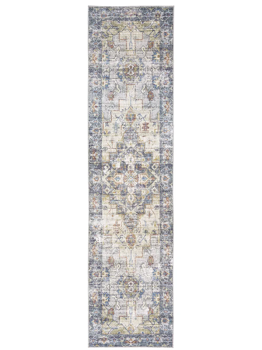 Myers Park 2' x 8' Blue Rug