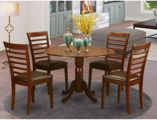 5 Pc small Kitchen Table and Chairs set-small Kitchen Table and 4 Dining Chairs