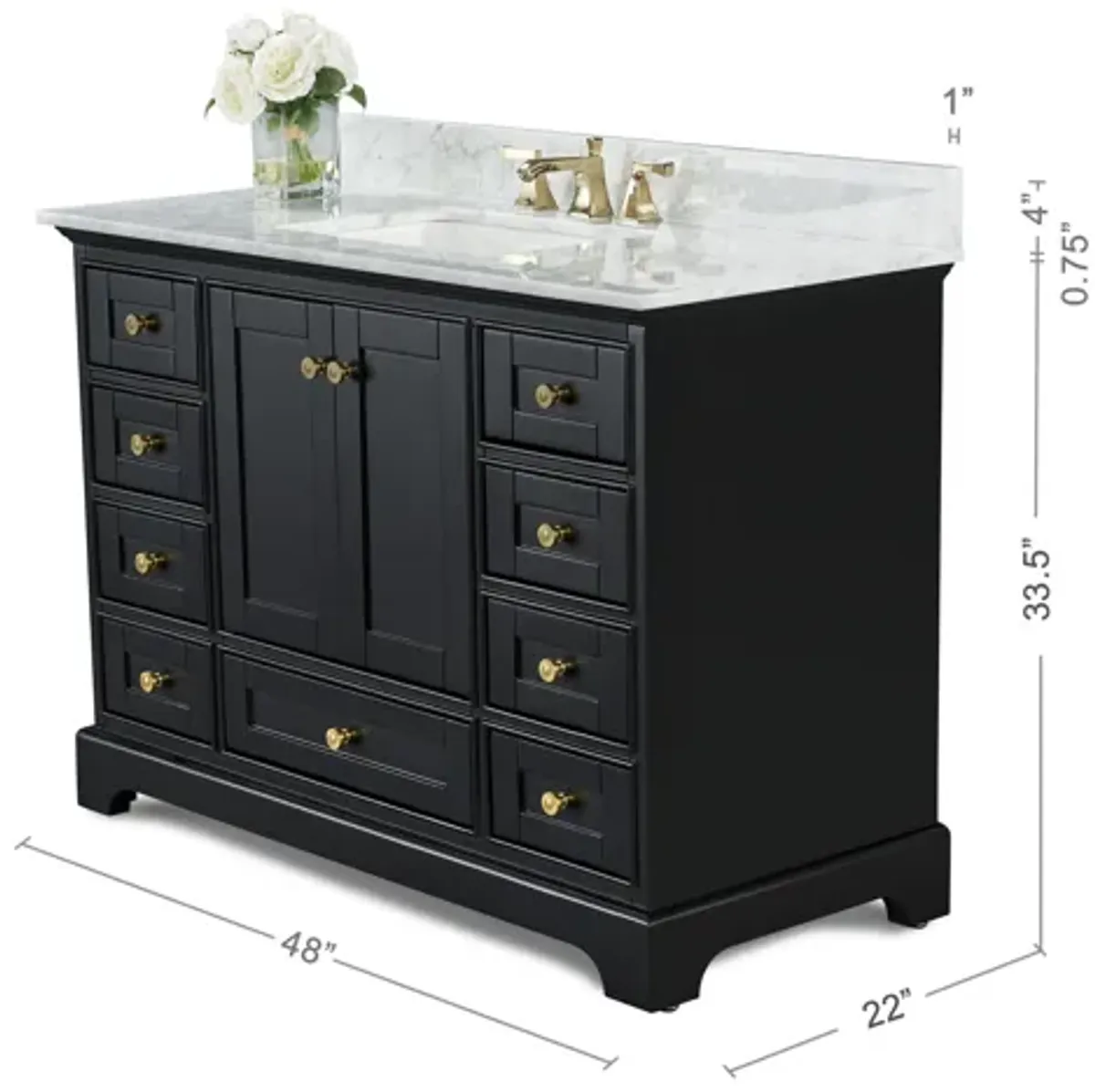 Audrey 48 in. Bath Vanity Set