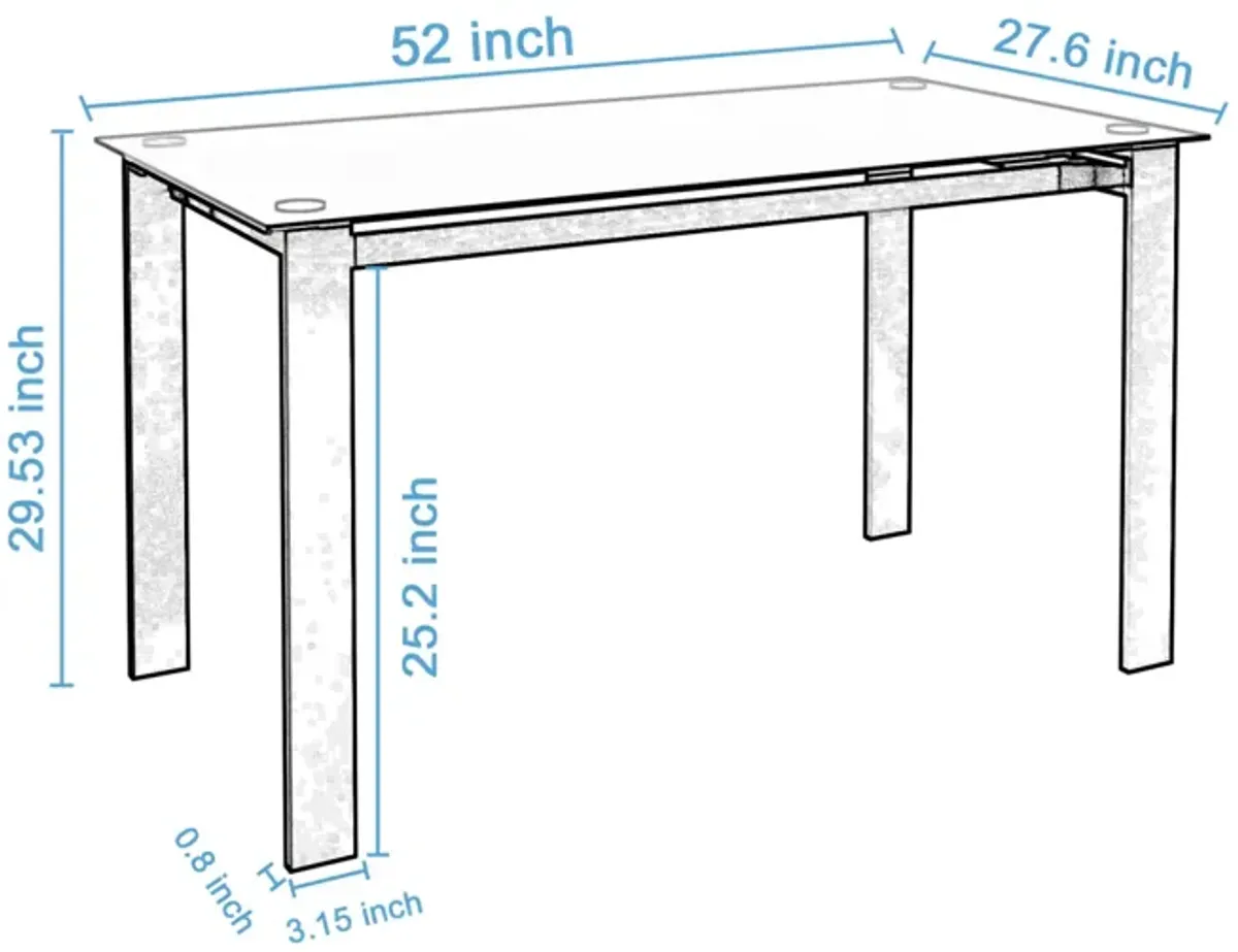 7-Piece Dining Table Set, Dining Table and Chair