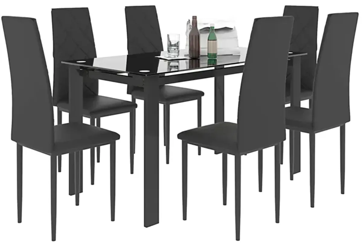 7-Piece Dining Table Set, Dining Table and Chair