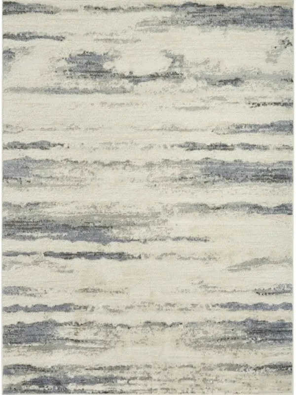 Serenity Home SRH12 Turquoise/Multicolor 6' x 9' Rug