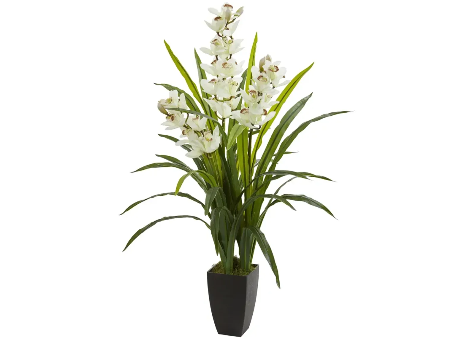 HomPlanti 45" Cymbidium Orchid Artificial Plant