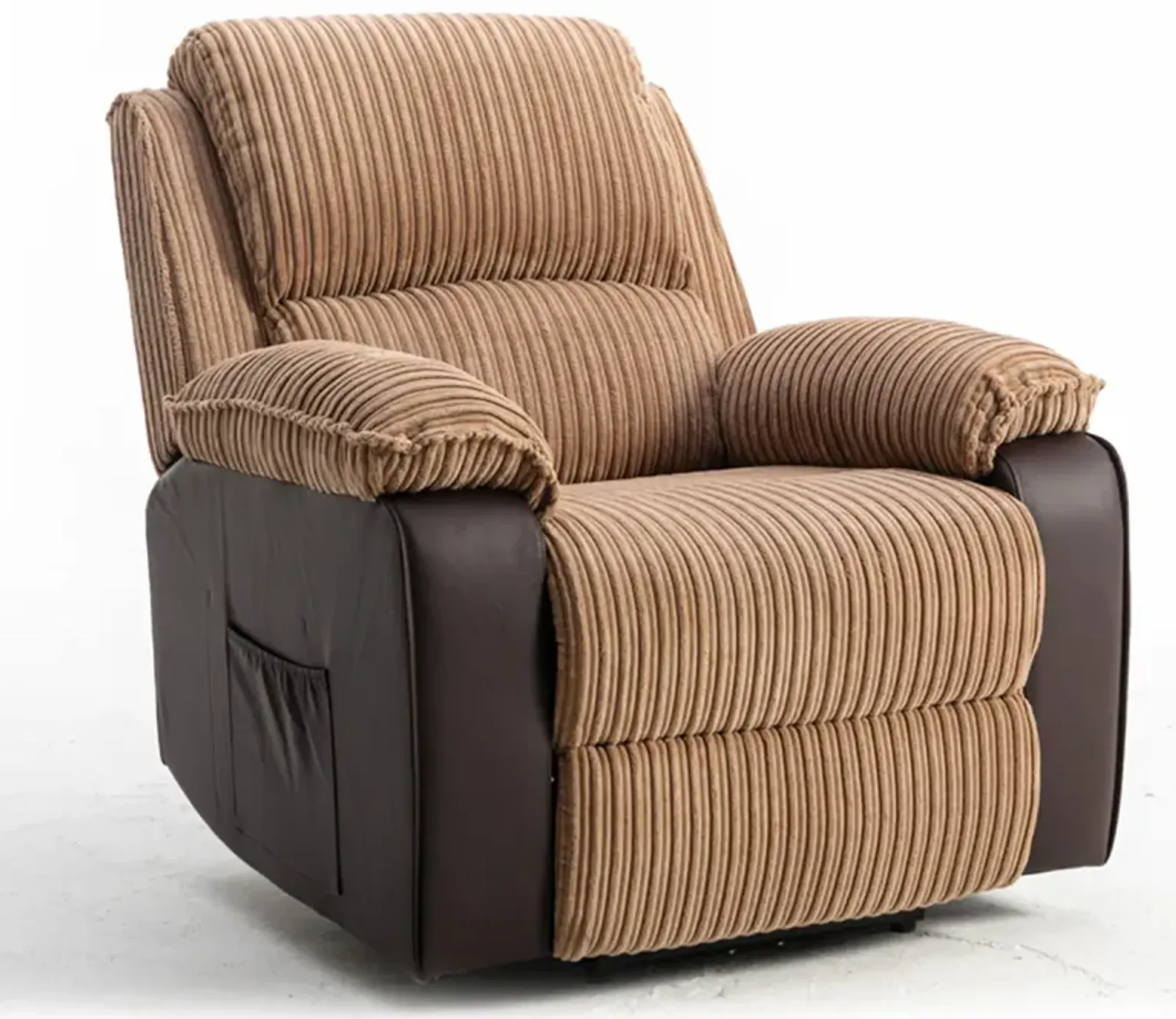 Fabric Recliner Chair Theater Single Recliner Thick Seat And Backrest, Suitable