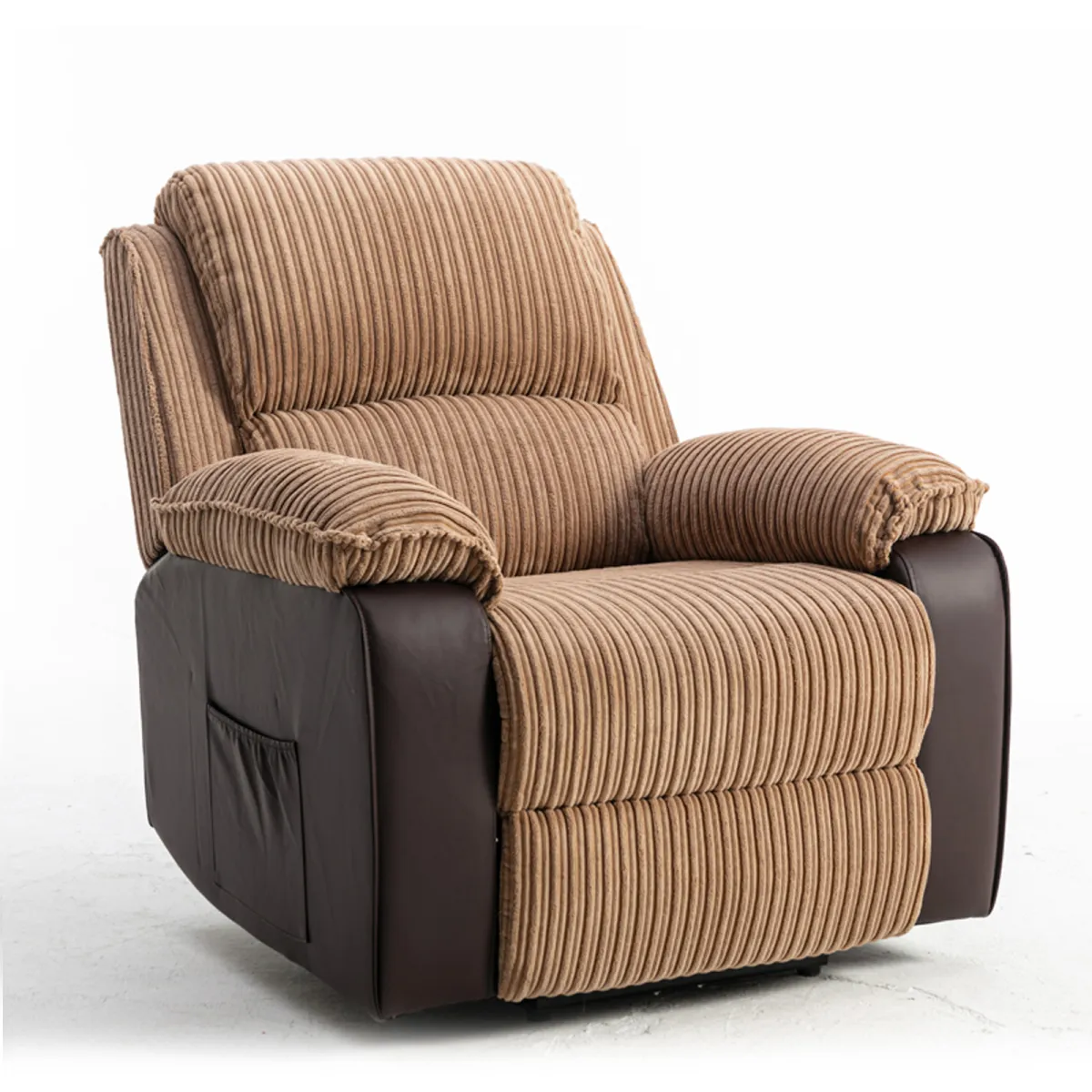 Fabric Recliner Chair Theater Single Recliner Thick Seat And Backrest, Suitable