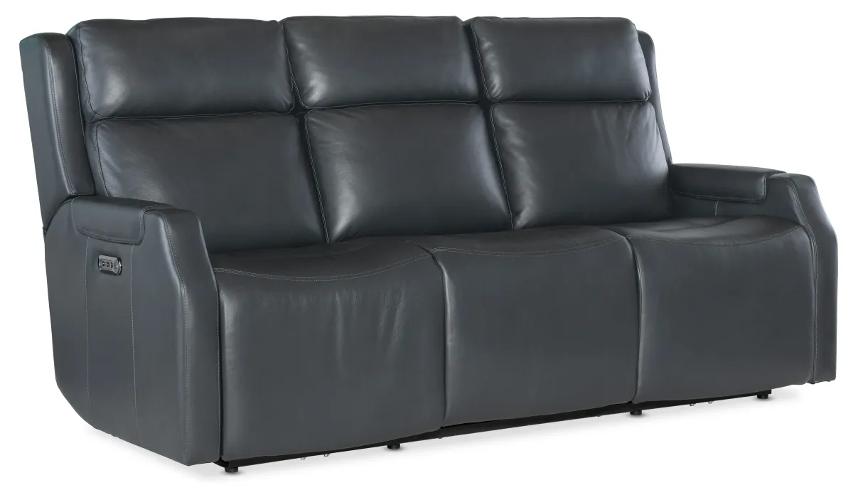 Nelson Zero Gravity Leather Power Sofa with Power Headrest