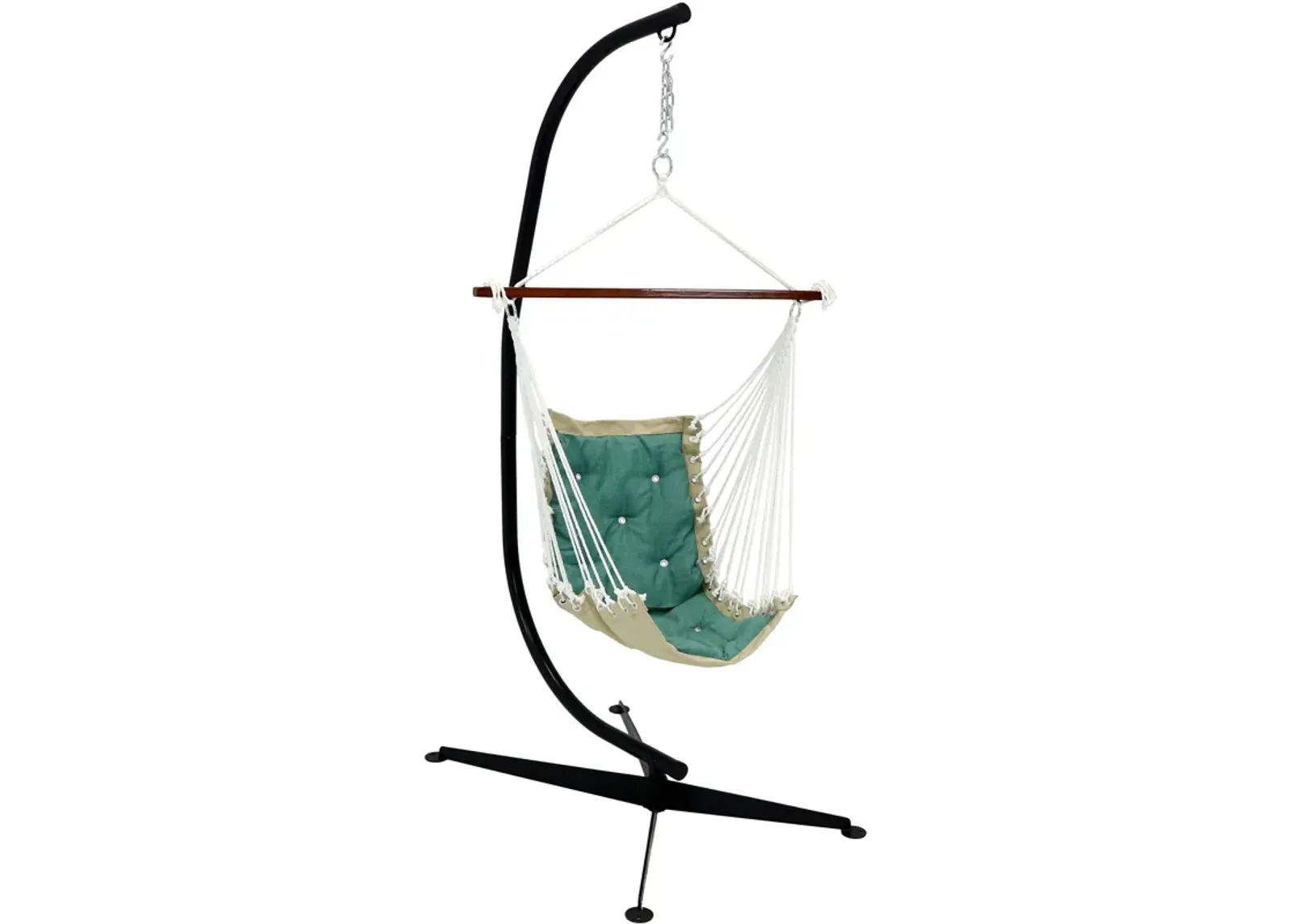 Sunnydaze Polyester Victoria Hammock Chair with Steel C-Stand