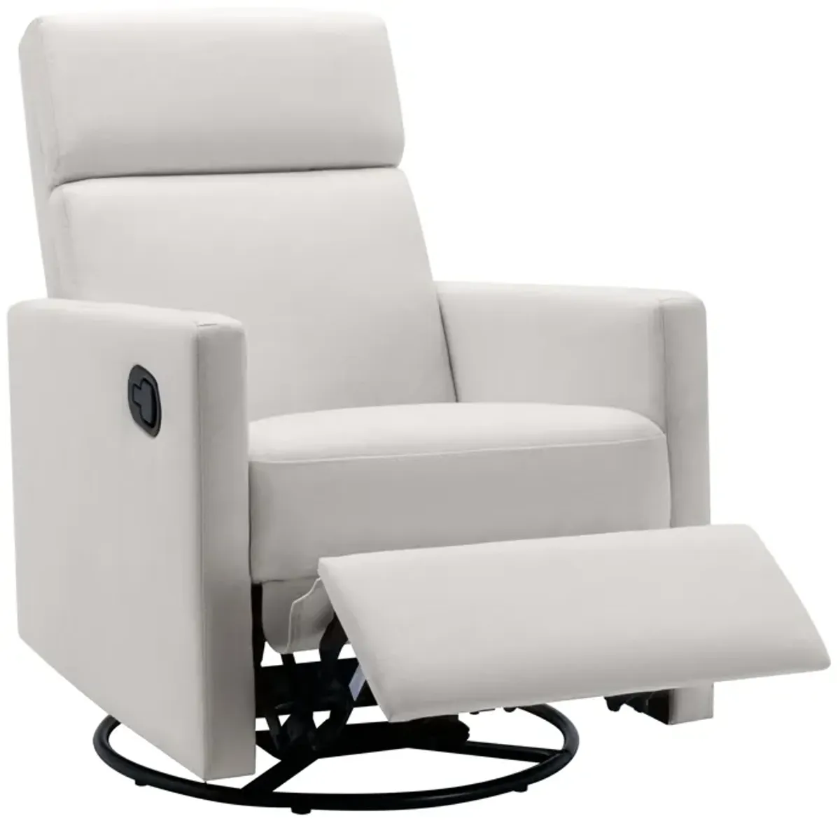 Merax Modern Upholstered Rocker Nursery Chair Plush Seating Glider Swivel Recliner Chair