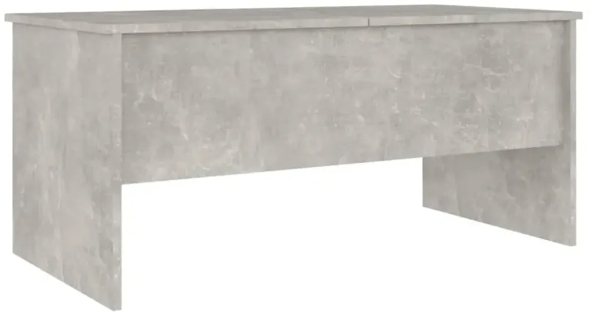 vidaXL Coffee Table Concrete Gray 40.2"x19.9"x18.3" Engineered Wood