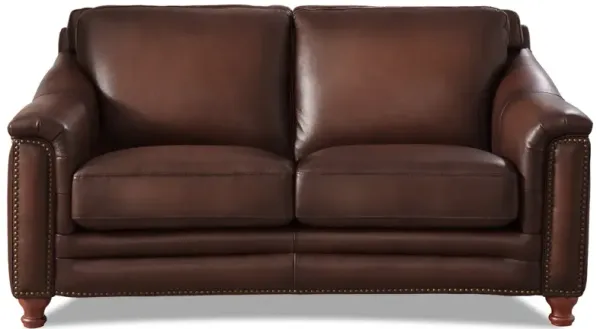 Belfast Top Grain Leather Loveseat