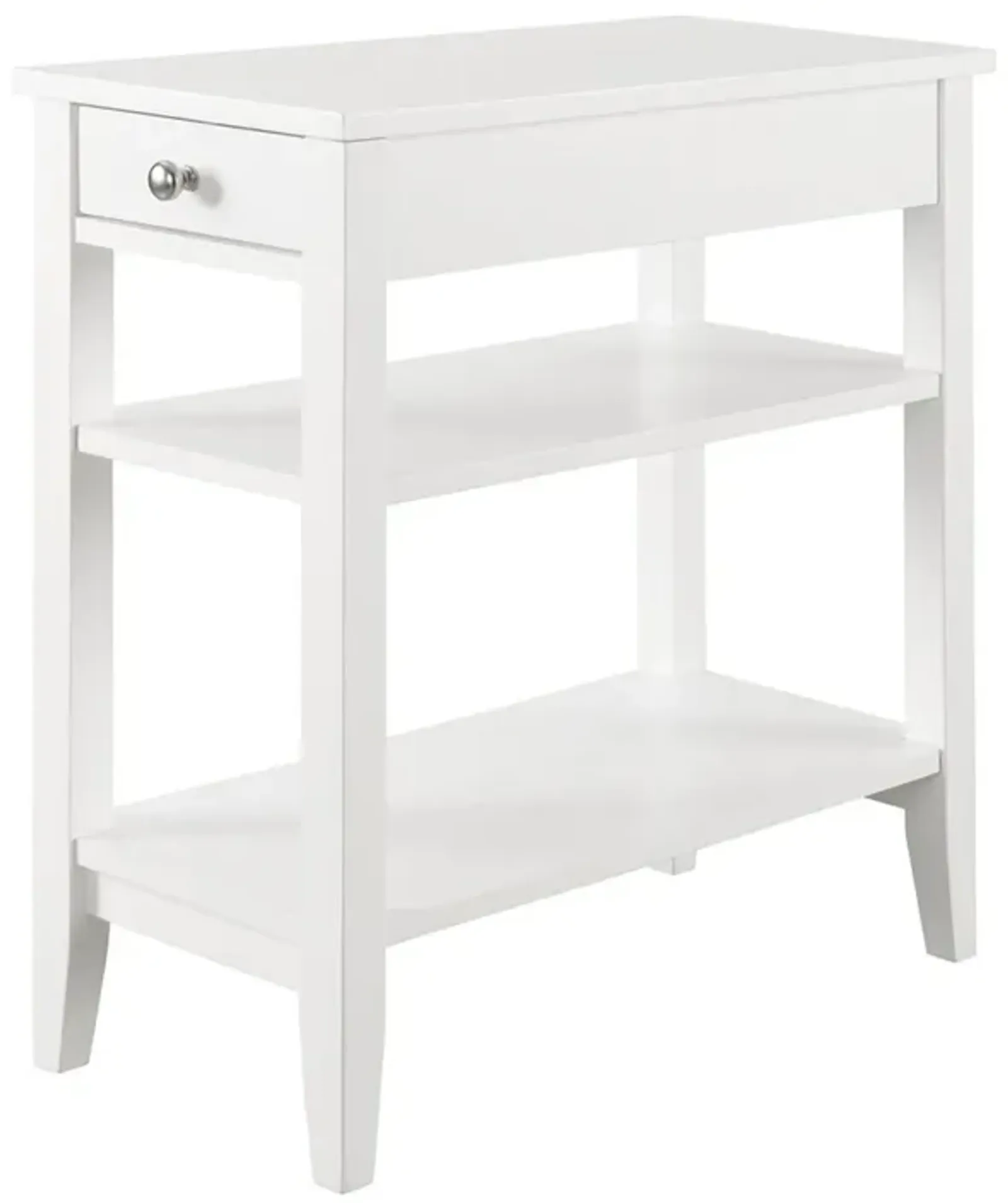 Convience Concept, Inc. American Heritage 1 Drawer Chairside End Table with Shelves